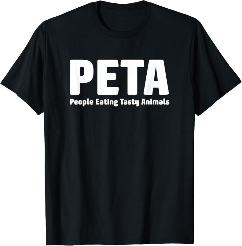 100% Cotton People Eating Tasty Animals - Funny Meat Lovers T-Shirt T-Shirt Hoodie, Sweatshirt | GrindPrints.com