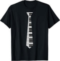 100% Cotton Piano Neck Tie Funny Humorous Keyboard Music Player Fun Gift T-Shirt Hoodie, Sweatshirt | GrindPrints.com