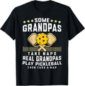 100% Cotton Pickleball Design For Men Grandpa Funny Pickleball Player T-Shirt Hoodie, Sweatshirt | GrindPrints.com