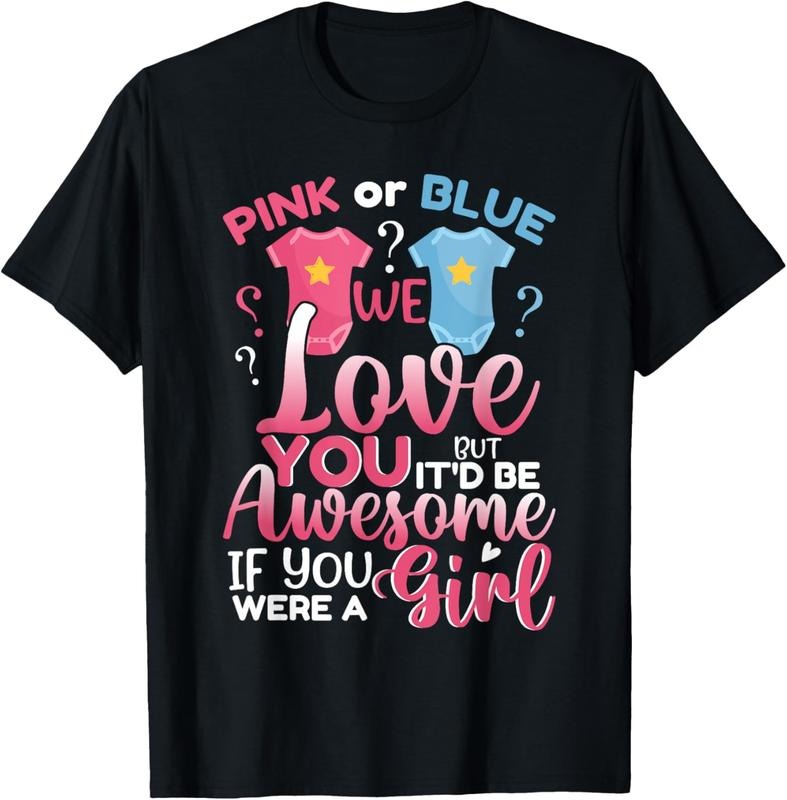 100% Cotton Pink Or Blue We Love You Team Girl Funny Gender Reveal Party T-Shirt Hoodie, Sweatshirt | GrindPrints.com