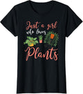 100% Cotton Plant Shirt Funny Plant Lover Girl Planting I Love Plants T-Shirts, Hoodie, Sweatshirt