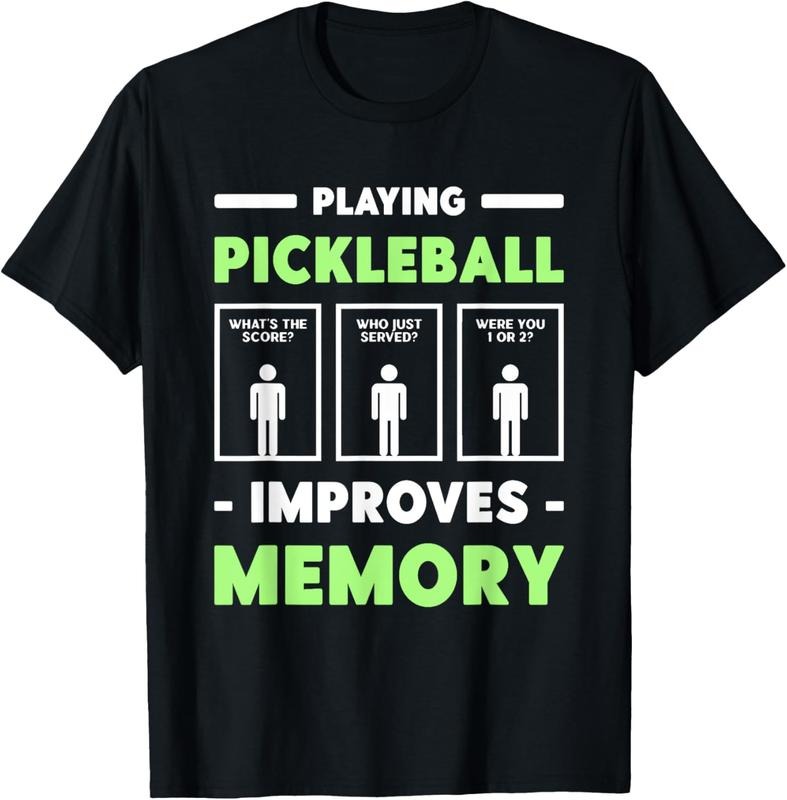 100% Cotton Playing Pickleball Improves Memory Dink Player Short Sleeve T-Shirt Hoodie, Sweatshirt | GrindPrints.com