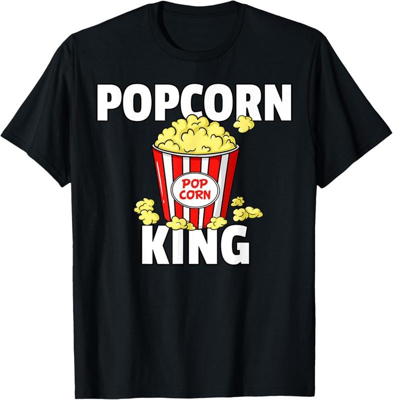 100% Cotton Popcorn King Cinema Movie Snack T-Shirts, Hoodie, Sweatshirt