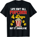 100% Cotton Popcorn Movie Night Snack Dogs Popcorn T-Shirt Hoodie, Sweatshirt | GrindPrints.com