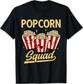 100% Cotton Popcorn Squad Movie Night Snack Popcorn T-Shirt Hoodie, Sweatshirt | GrindPrints.com