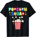100% Cotton Popcorn Squad Movie Theater Lover Theatre Nerd T-Shirts, Hoodie, Sweatshirt