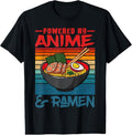 100% Cotton Powered By Anime & Ramen Love Anime Noodles Mens Women  T-Shirt Hoodie, Sweatshirt | GrindPrints.com