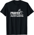 100% Cotton Prayer Worlds Greatest Wireless Connection Christian T-Shirts, Hoodie, Sweatshirt