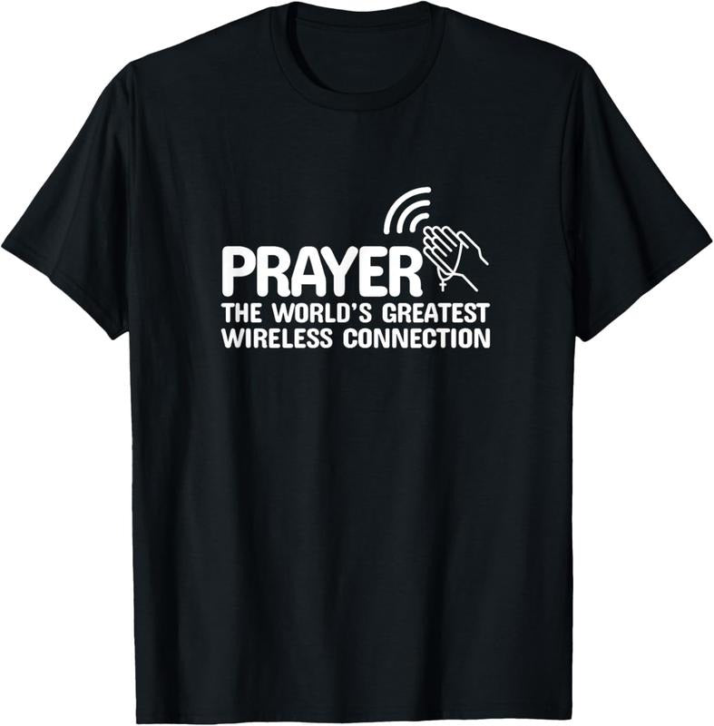 100% Cotton Prayer Worlds Greatest Wireless Connection Christian T-Shirts, Hoodie, Sweatshirt