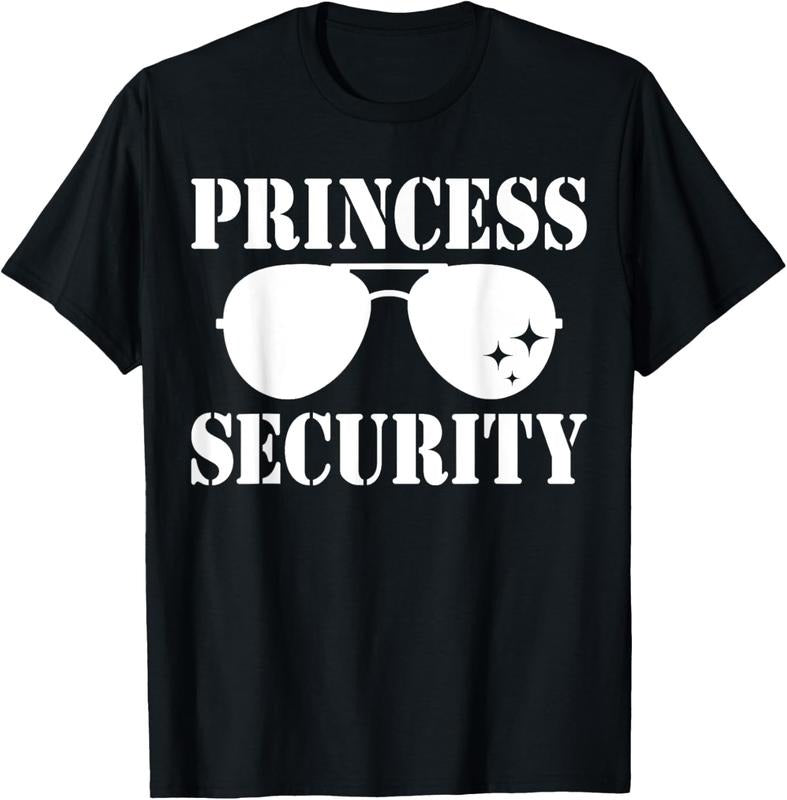 100% Cotton Princess Security Halloween Costume Dad Mom Boy T-Shirts, Hoodie, Sweatshirt