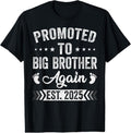 100% Cotton Promoted To Big Brother Again Est 2025 Announcement T-Shirt Hoodie, Sweatshirt | GrindPrints.com