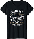 100% Cotton Promoted To Grandma Est. 2025 T-Shirt Hoodie, Sweatshirt | GrindPrints.com