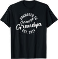 100% Cotton Promoted To Great Grandpa 2024 T-Shirt Hoodie, Sweatshirt | GrindPrints.com