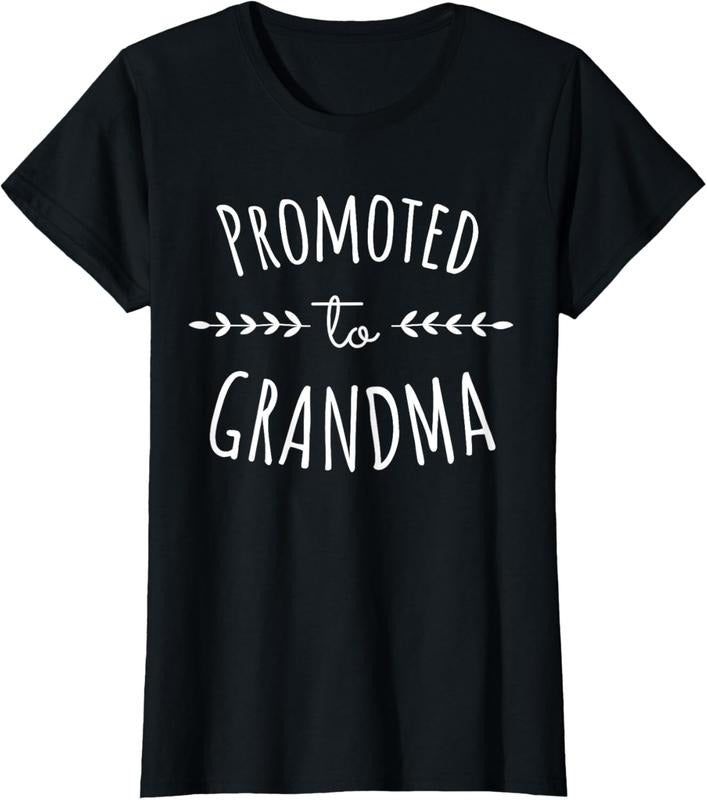100% Cotton Promoted to Grandma Grandmother Pregnancy Announcement Women T-Shirt Hoodie, Sweatshirt | GrindPrints.com