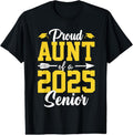 100% Cotton Proud Aunt Of A Senior 2025 Class of 2025 Senior Aunt T-Shirt Hoodie, Sweatshirt | GrindPrints.com