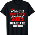 [100% Cotton]Proud Brother Of A 2025 Graduate Senior Graduation Grad T-Shirt Hoodie, Sweatshirt | GrindPrints.com