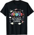 100% Cotton Proud To Teach Multilingual Learner ESL English Teacher T-Shirt Hoodie, Sweatshirt | GrindPrints.com