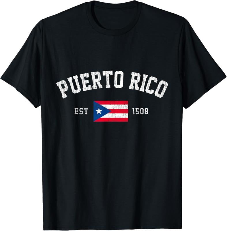 100% Cotton Puerto Rico Est. 1508 Puerto Rican Flag Independence Day T-Shirt Hoodie, Sweatshirt | GrindPrints.com