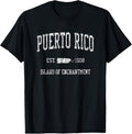 100% Cotton Puerto Rico T-Shirt Vintage Sports Design Puerto Rican Tee T-Shirt Hoodie, Sweatshirt | GrindPrints.com