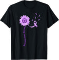 100% Cotton Purple Ribbon Pancreatic Cancer Awareness T-Shirt Hoodie, Sweatshirt | GrindPrints.com