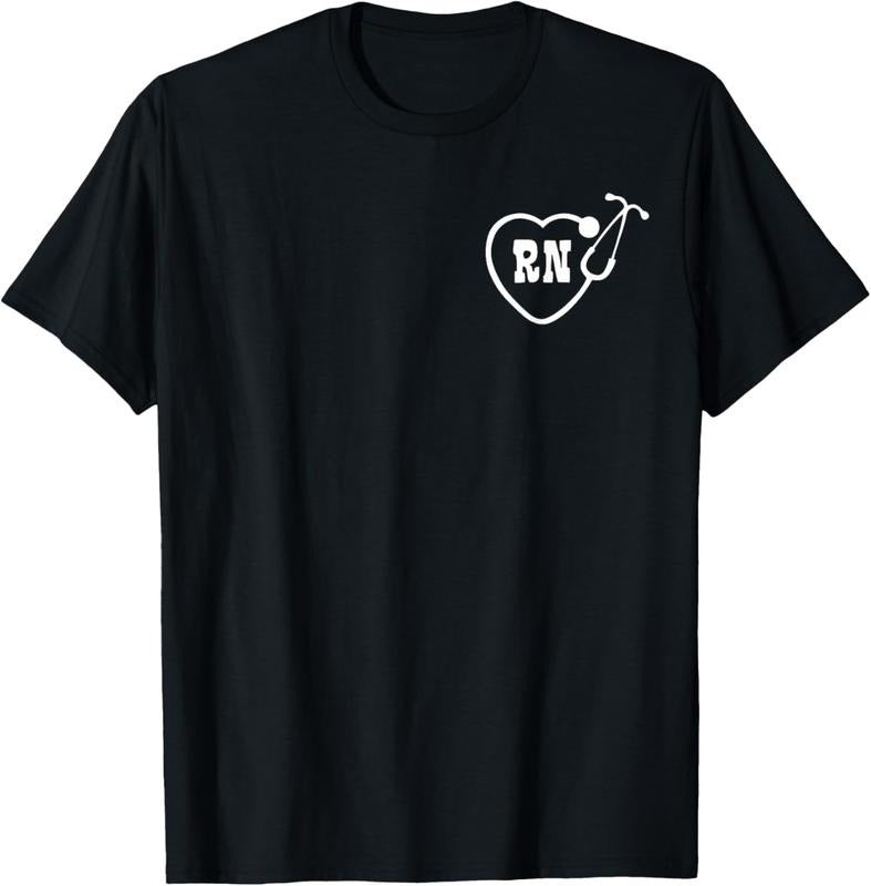 100% Cotton RN Nurse Logo T Shirt Hoodie, Sweatshirt | GrindPrints.com