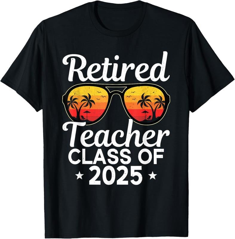100% Cotton Retired Teacher Class Of 2025 T-Shirt Hoodie, Sweatshirt | GrindPrints.com