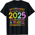 100% Cotton Retirement Class Of 2025 Teacher Countdown Loading Teacher T-Shirt Hoodie, Sweatshirt | GrindPrints.com