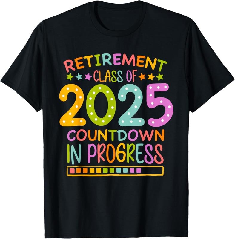 100% Cotton Retirement Class Of 2025 Teacher Countdown Loading Teacher T-Shirt Hoodie, Sweatshirt | GrindPrints.com