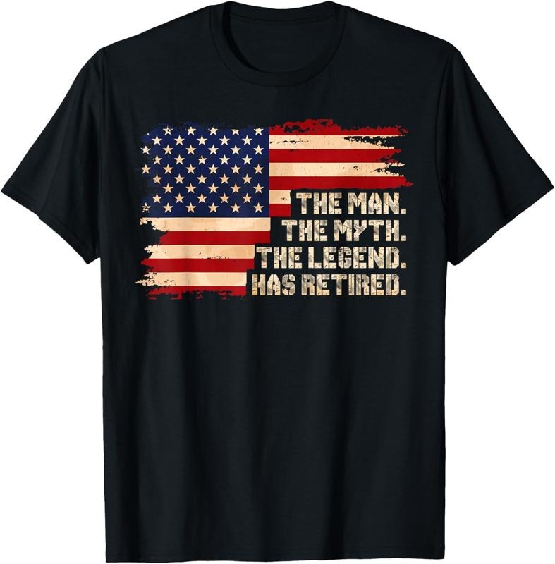 100% Cotton Retirement The Legend Has Retired American Flag For Men Male T-Shirt Hoodie, Sweatshirt | GrindPrints.com