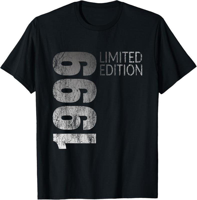 100% Cotton Retro 25 years old men gift 25 birthday gift for women T-Shirt Hoodie, Sweatshirt | GrindPrints.com