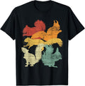 100% Cotton Retro Forest Animal Lover Gift Idea Squirrel T-Shirt Hoodie, Sweatshirt | GrindPrints.com