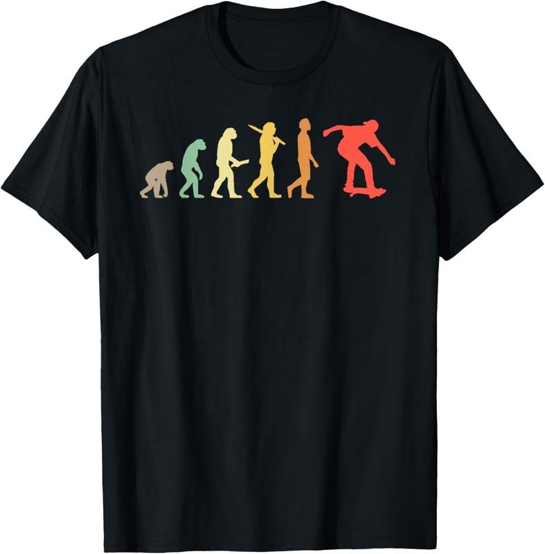 100% Cotton Retro Skating Evolution Skaters & Skateboarders T-Shirts, Hoodie, Sweatshirt