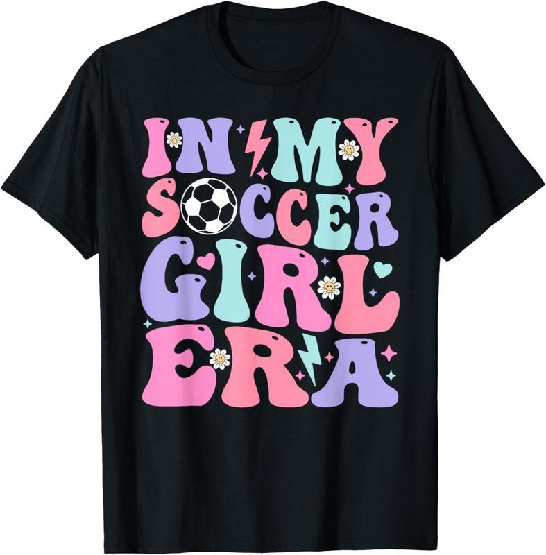 100% Cotton Retro Soccer Girls Shirt Women Teens In My Soccer Girl Era T-Shirt Hoodie, Sweatshirt | GrindPrints.com