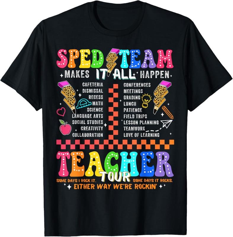 100% Cotton Retro Teacher Tour Special Education Funny SPED Teacher T-Shirt Hoodie, Sweatshirt | GrindPrints.com