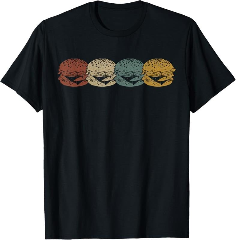100% Cotton Retro Vintage Cheeseburger Costume Hamburger Lovers T-Shirt Hoodie, Sweatshirt | GrindPrints.com