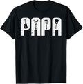 100% Cotton Rocker Papa Guitars Electric Acoustic Bass Dad Daddy Men T-Shirt Hoodie, Sweatshirt | GrindPrints.com
