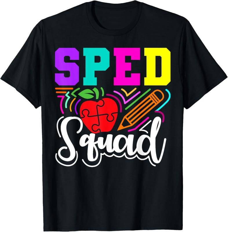 100% Cotton SPED Squad Education Teacher T-Shirts, Hoodie, Sweatshirt