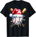 100% Cotton Santa Sports Baseball Player T-Shirts, Hoodie, Sweatshirt