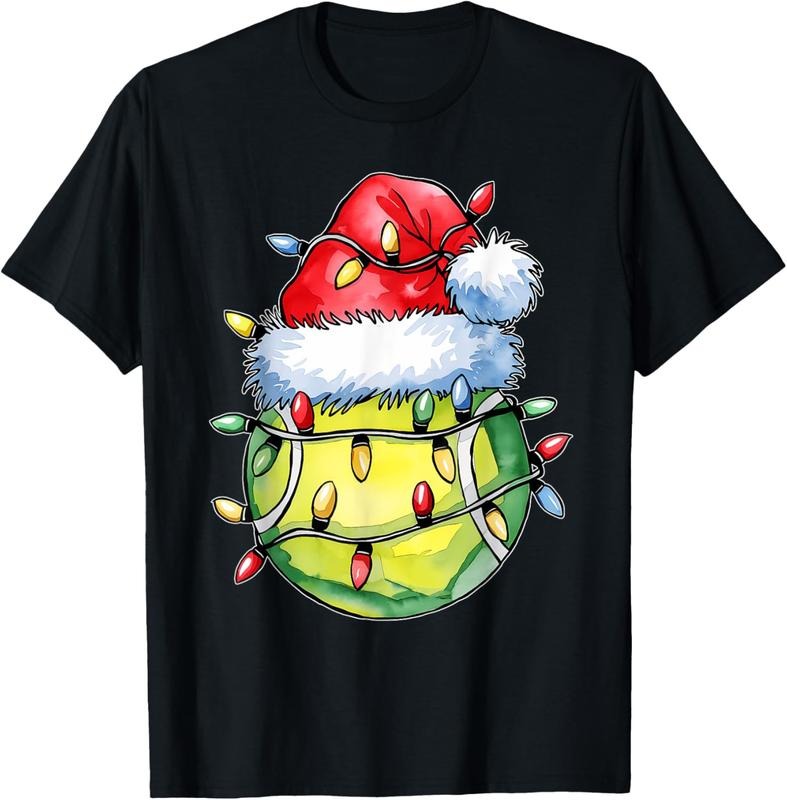 100% Cotton Santa Sports Design For Men Boys Christmas Tennis Player T-Shirt Hoodie, Sweatshirt | GrindPrints.com