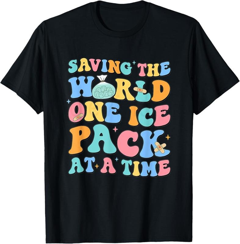 100% Cotton Saving The World One Ice Pack At Time School Nurse Week T-Shirt Hoodie, Sweatshirt | GrindPrints.com