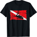 100% Cotton Scuba Diving Flag vintage Divers gift T-Shirt Hoodie, Sweatshirt | GrindPrints.com