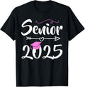 100% Cotton Senior 2025 Pink Tassel Class 2025 Graduate Graduation T-Shirts, Hoodie, Sweatshirt