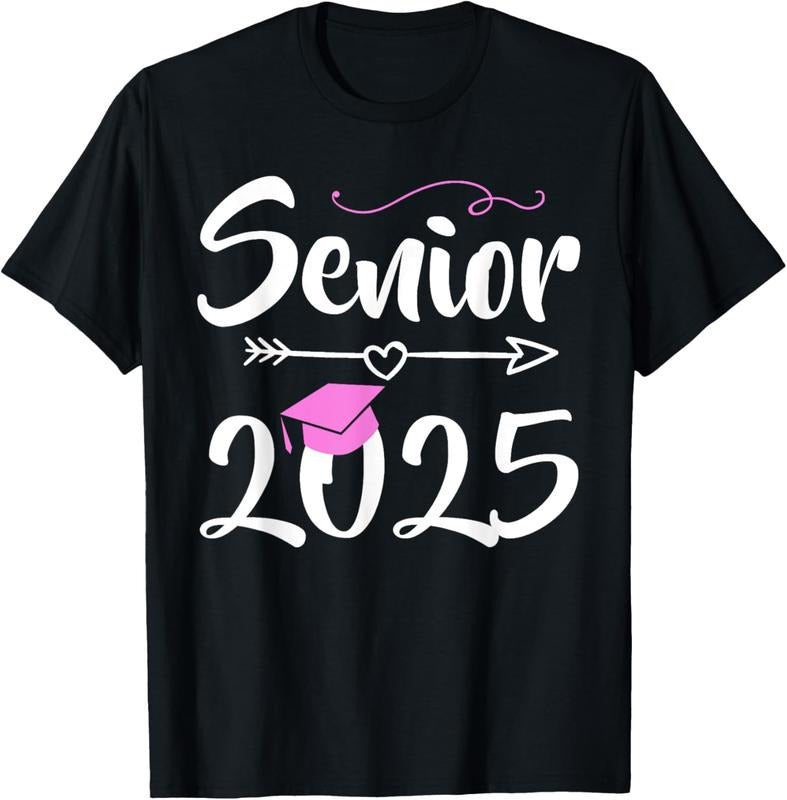 100% Cotton Senior 2025 Pink Tassel Class 2025 Graduate Graduation T-Shirts, Hoodie, Sweatshirt