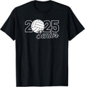 100% Cotton Senior 2025 Volleyball Mom High School Graduation Outfit Pro T-Shirt Hoodie, Sweatshirt | GrindPrints.com