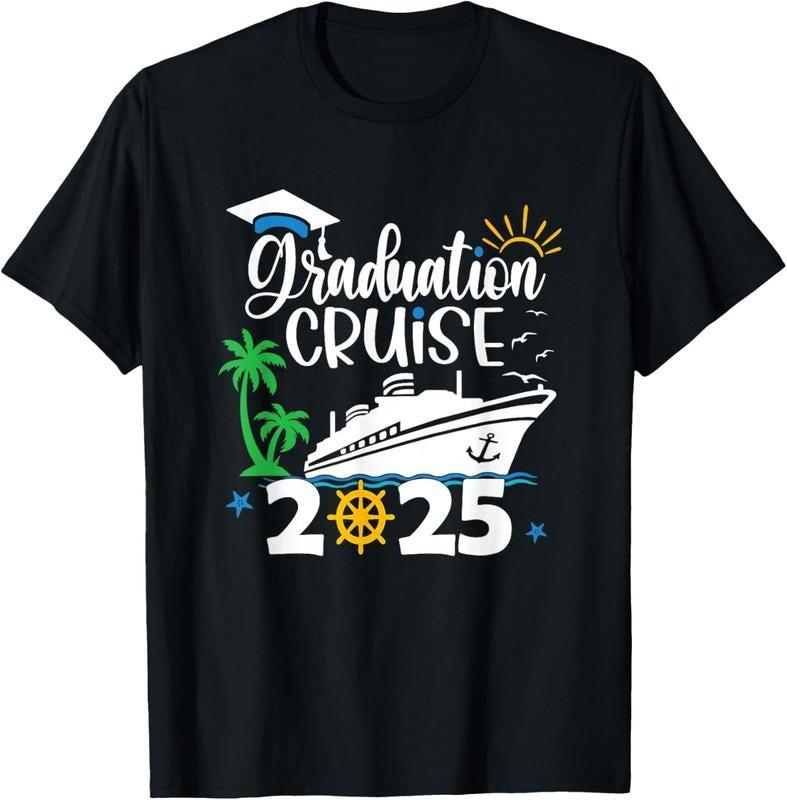 100% Cotton Senior Graduation Trip Cruise 2025 Aw Ship Party Cruise T-Shirt Hoodie, Sweatshirt | GrindPrints.com