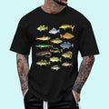 [100% Cotton Shirt] Fishing Shirt Types Freshwater Fish Fisherman Funny Bass Dad T-Shirts, Hoodie, Sweatshirt