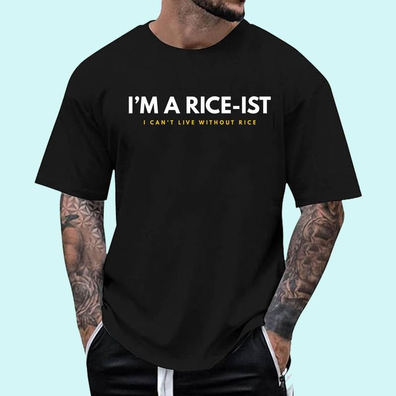 [100% Cotton Shirt] I'm a Rice-Ist Rice Funny Filipino Unisex T-Shirt Hoodie, Sweatshirt | GrindPrints.com