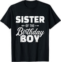 100% Cotton Sister of the birthday boy son matching family T-Shirt Hoodie, Sweatshirt | GrindPrints.com