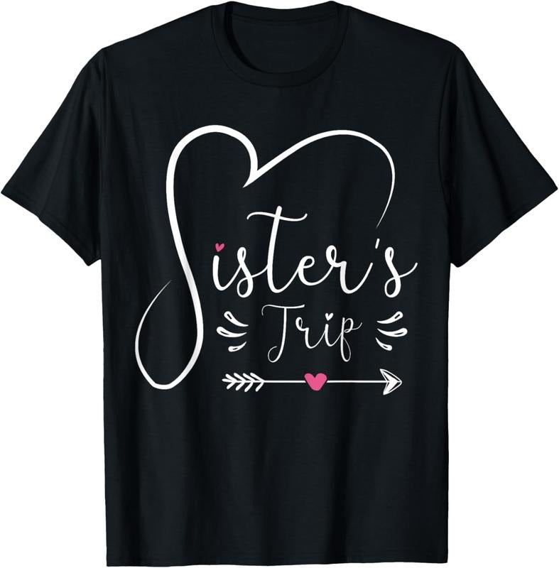 100% Cotton Sisters Trip 2024 Shirt Girls Road Trip 2024 Vacation Lovers T-Shirt Hoodie, Sweatshirt | GrindPrints.com