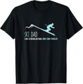 100% Cotton Ski Dad Funny Cute Winter Skiing Gift T-Shirt Hoodie, Sweatshirt | GrindPrints.com